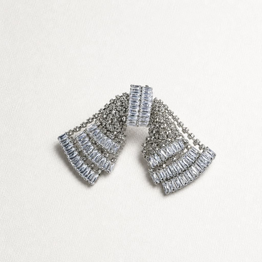 White Queen Crystal Bow Drop