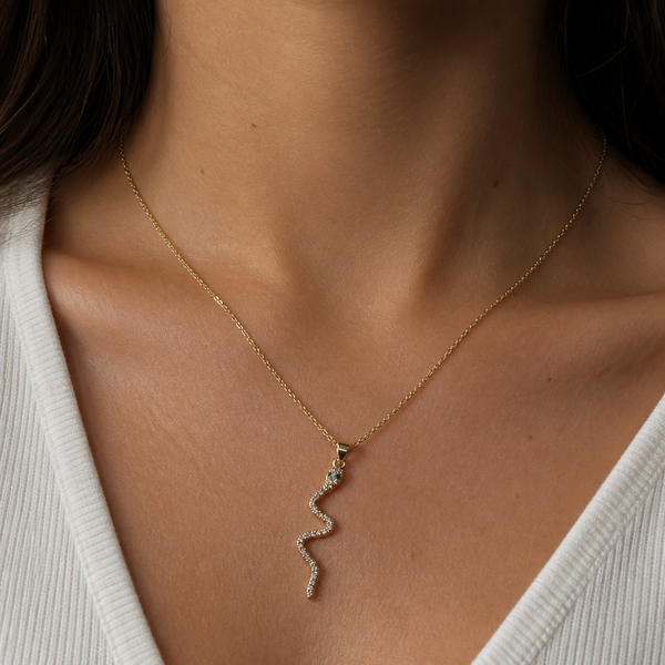 Snake necklace and Earing Set