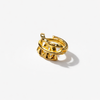 Gold Drum Earring