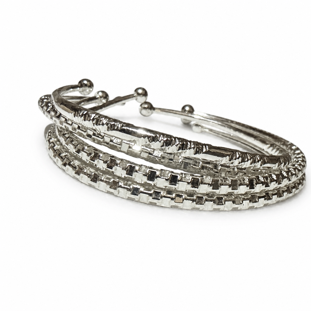 Silver Torque Bangles